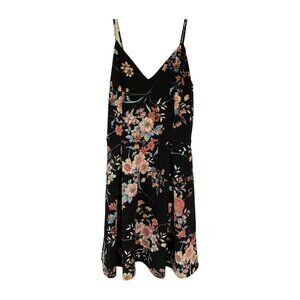 Foral A-line swing dress, spaghetti strap, Suprano size M